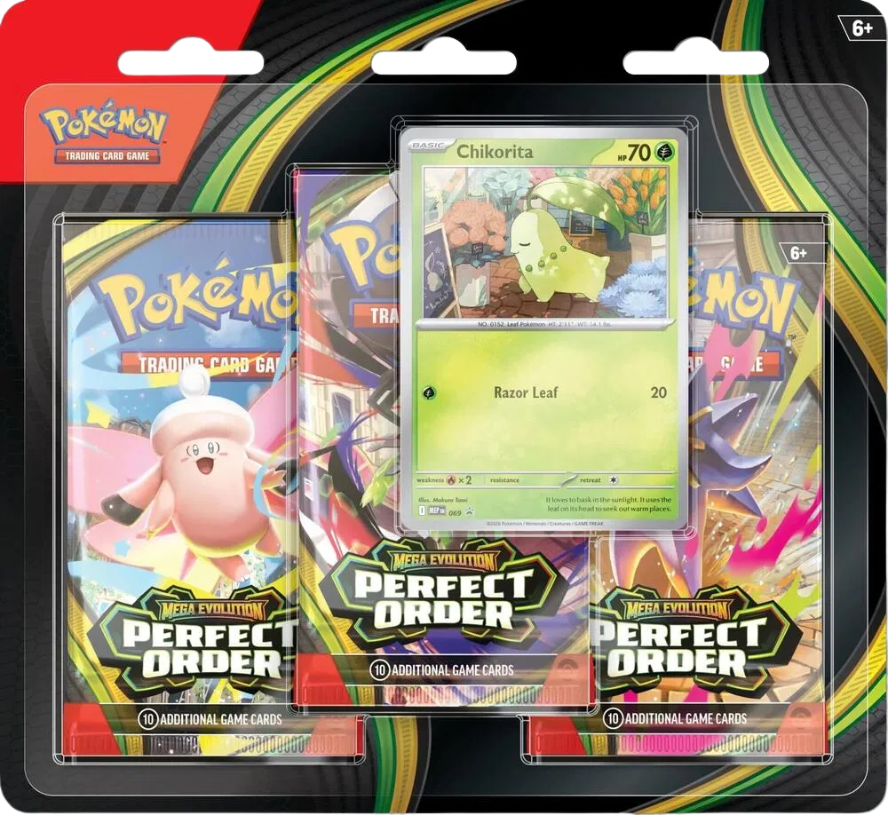Perfect Order 3 Pack Blister [Chikorita] Perfect Order